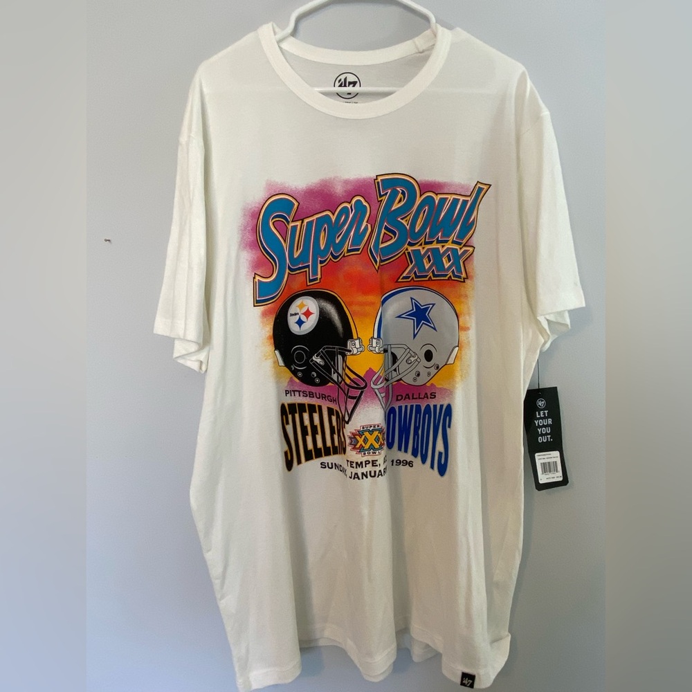 ‘47 Brand Vintage Tee - Steelers and Cowboys NEW